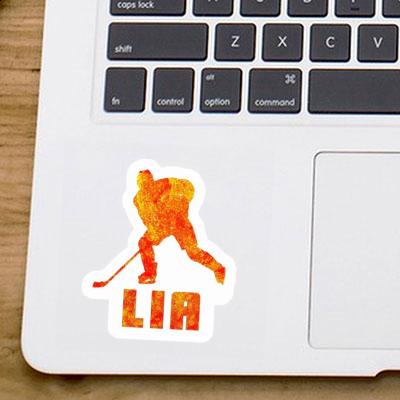 Sticker Hockey Player Lia Laptop Image