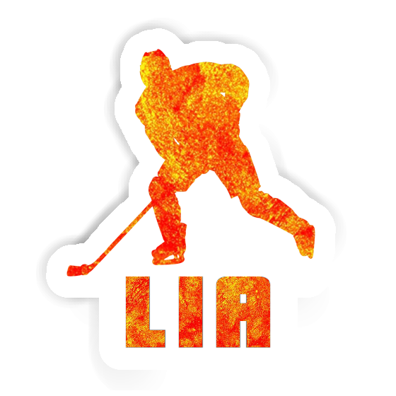 Sticker Eishockeyspieler Lia Notebook Image