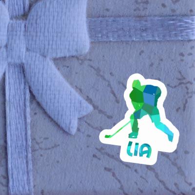 Lia Sticker Hockey Player Image