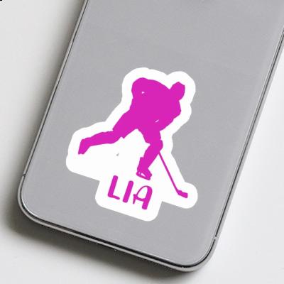 Hockey Player Sticker Lia Notebook Image