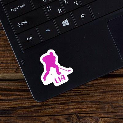 Hockey Player Sticker Lia Laptop Image