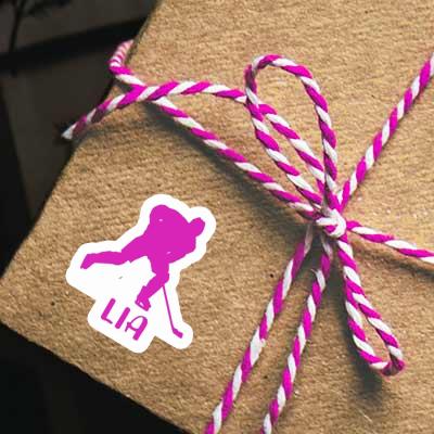 Hockey Player Sticker Lia Notebook Image