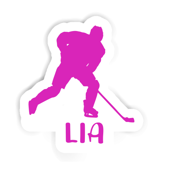 Hockey Player Sticker Lia Laptop Image