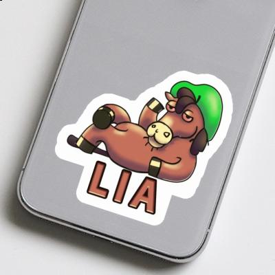 Lying horse Sticker Lia Gift package Image