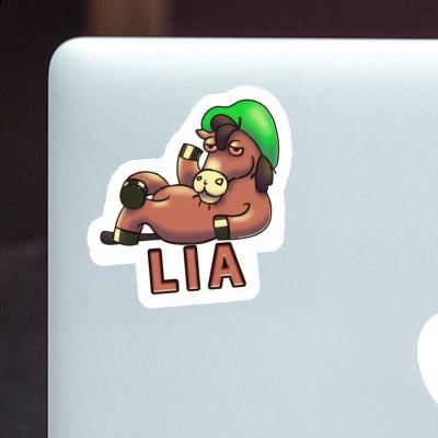 Lying horse Sticker Lia Notebook Image