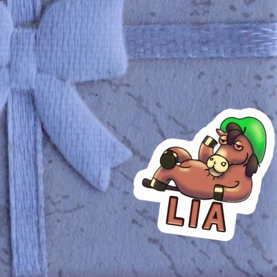 Lying horse Sticker Lia Gift package Image