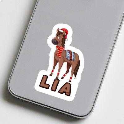 Christmas Horse Sticker Lia Laptop Image