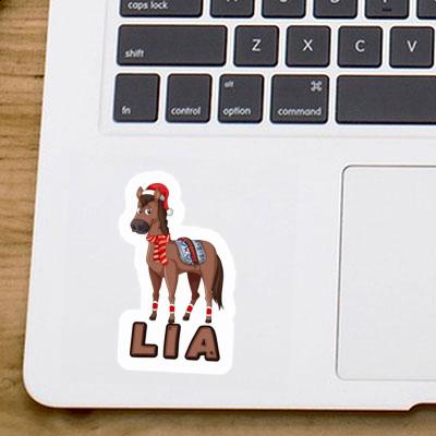 Christmas Horse Sticker Lia Laptop Image