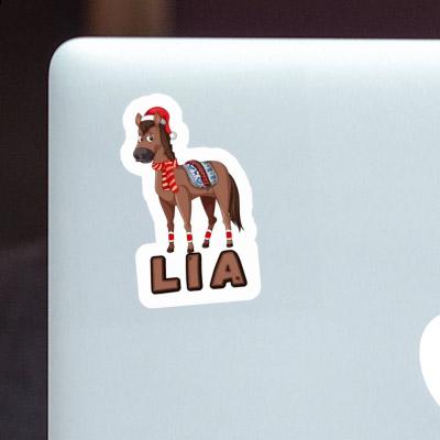 Christmas Horse Sticker Lia Laptop Image