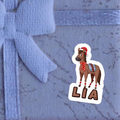 Christmas Horse Sticker Lia Gift package Image