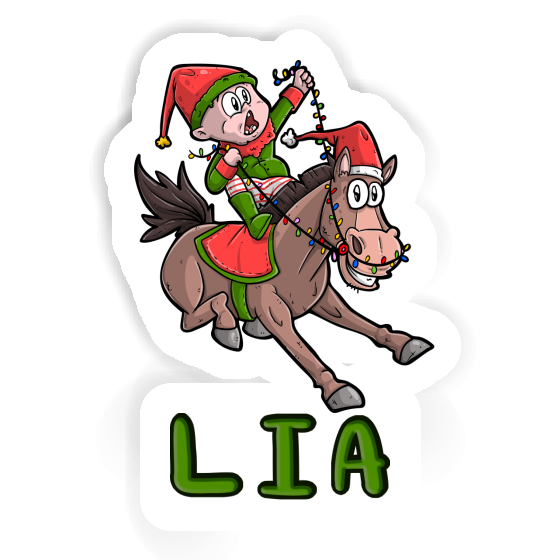 Sticker Christmas Horse Lia Gift package Image