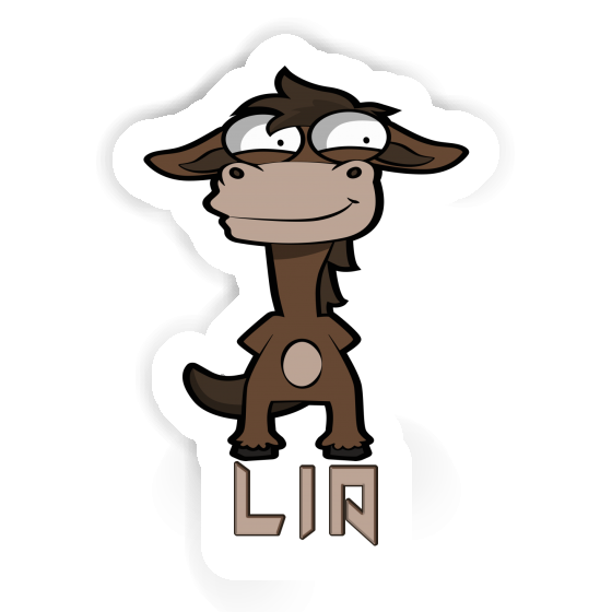 Lia Sticker Standing Horse Notebook Image