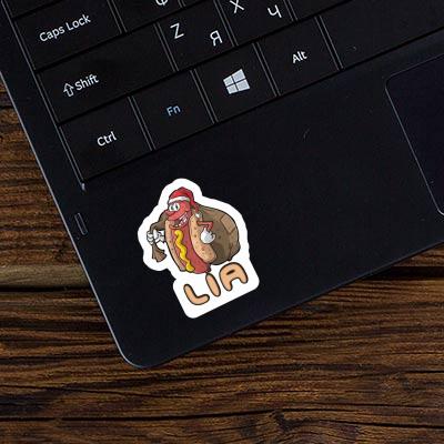 Christmas Hot Dog Sticker Lia Notebook Image