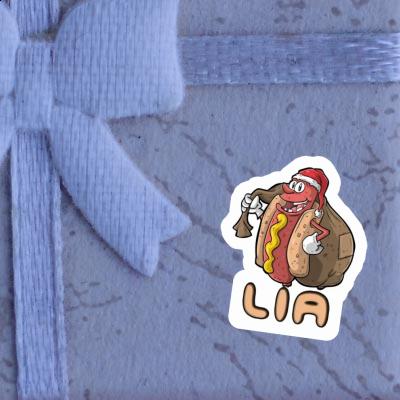 Aufkleber Weihnachts-Hotdog Lia Gift package Image