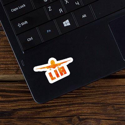 Lia Sticker Airplane Laptop Image