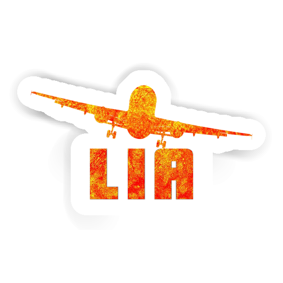 Lia Sticker Airplane Laptop Image