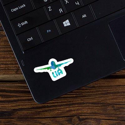 Airplane Sticker Lia Notebook Image