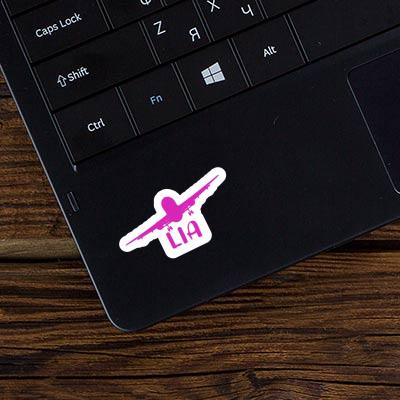 Airplane Sticker Lia Notebook Image