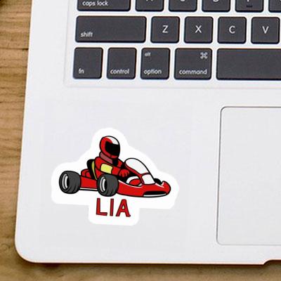 Lia Sticker Kartfahrer Laptop Image