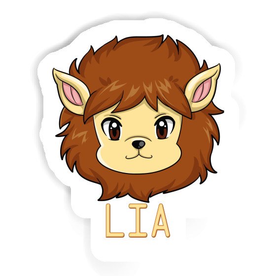 Lia Autocollant Tête de lion Image