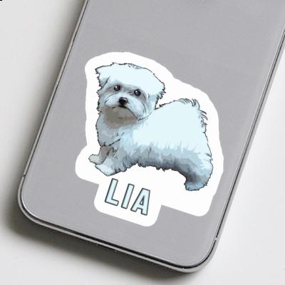 Maltese Sticker Lia Notebook Image