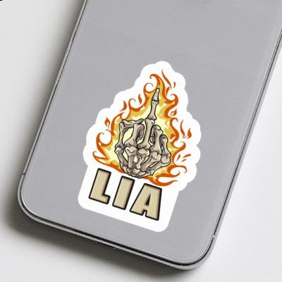 Sticker Lia Mittelfinger Notebook Image