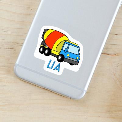 Sticker Lia Mixer Truck Notebook Image