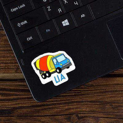 Sticker Lia Mixer Truck Notebook Image