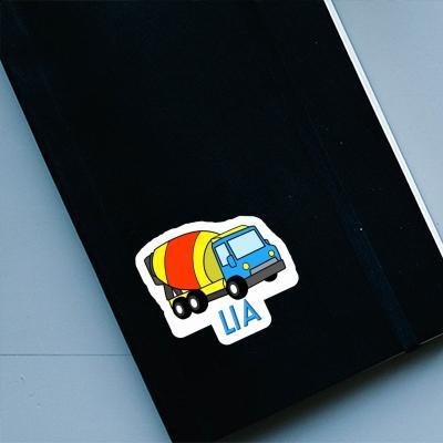 Sticker Lia Mixer Truck Laptop Image