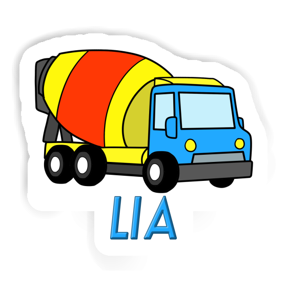 Sticker Lia Mixer Truck Image