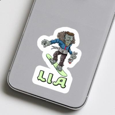 Lia Sticker Snowboarder Gift package Image