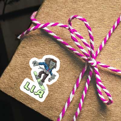 Lia Sticker Snowboarder Gift package Image