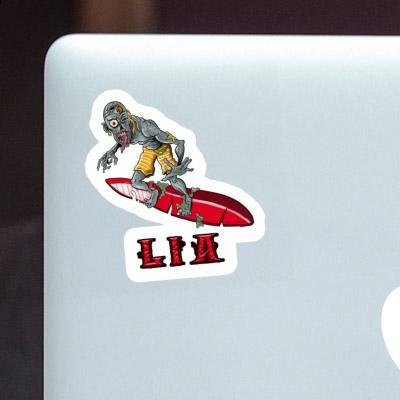 Lia Sticker Wave Rider Notebook Image