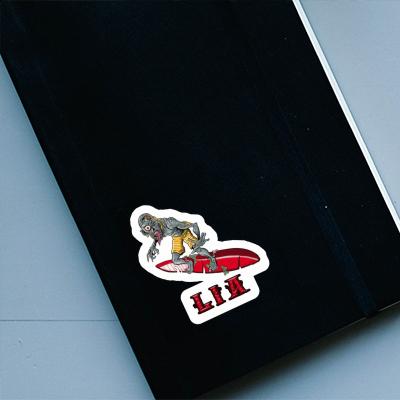 Sticker Lia Surfer Laptop Image