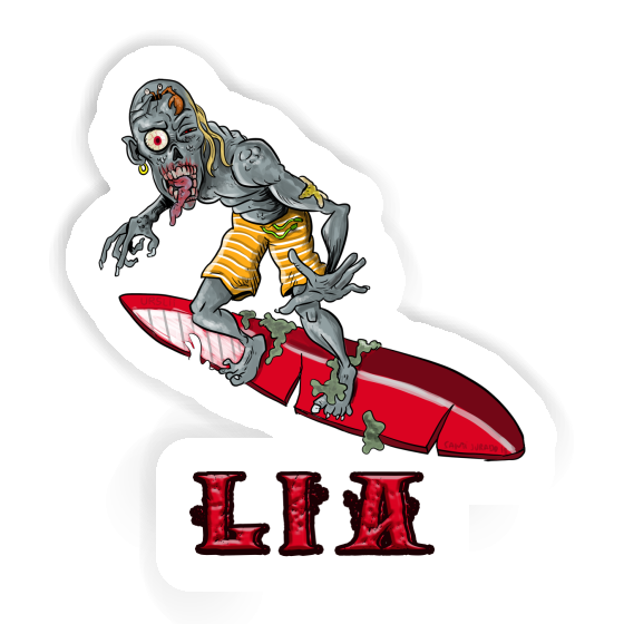 Lia Sticker Wave Rider Notebook Image