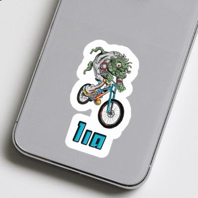 Aufkleber Downhill-Biker Lia Notebook Image