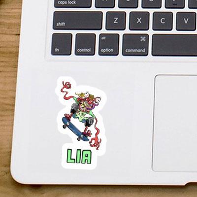 Lia Sticker Skater Laptop Image