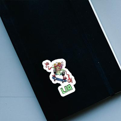 Lia Sticker Skater Laptop Image