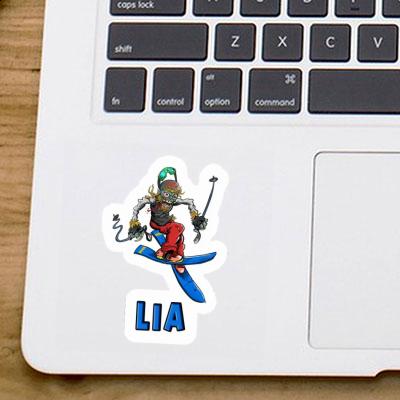 Lia Sticker Skier Laptop Image