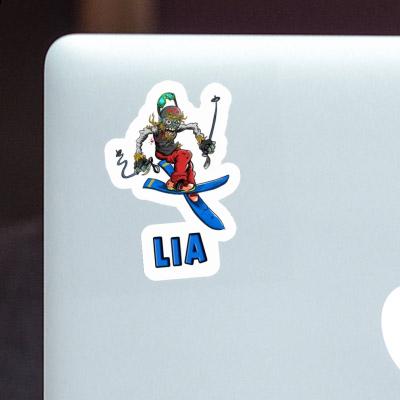 Lia Sticker Skier Laptop Image