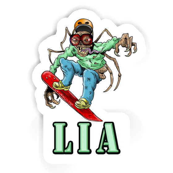 Lia Autocollant Snowboardeur Gift package Image