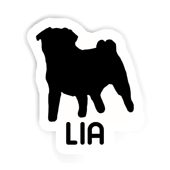 Sticker Pug Lia Laptop Image