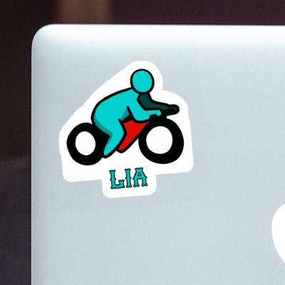 Motorradfahrer Sticker Lia Notebook Image