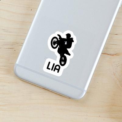 Lia Sticker Motocross Rider Laptop Image