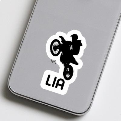 Lia Sticker Motocross Rider Laptop Image