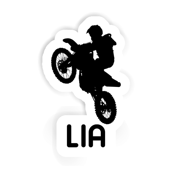 Lia Sticker Motocross Rider Laptop Image