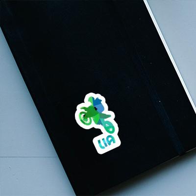 Sticker Lia Motocross-Fahrer Notebook Image