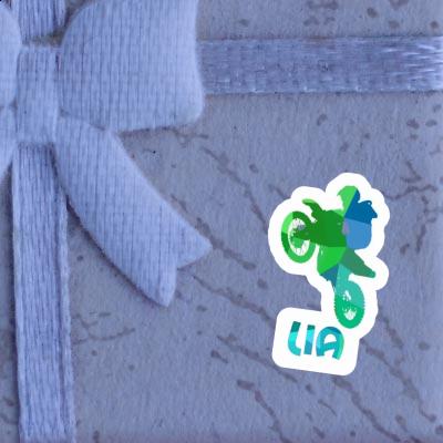 Sticker Lia Motocross-Fahrer Gift package Image