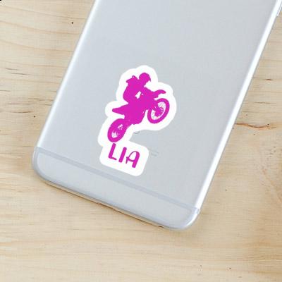 Sticker Lia Motocross Rider Laptop Image