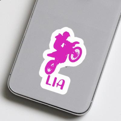 Sticker Lia Motocross-Fahrer Gift package Image